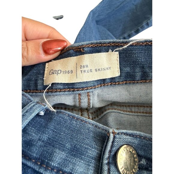 GAP 1969 Medium Wash True Skinny Jeans Size 28 R - Picture 2 of 5
